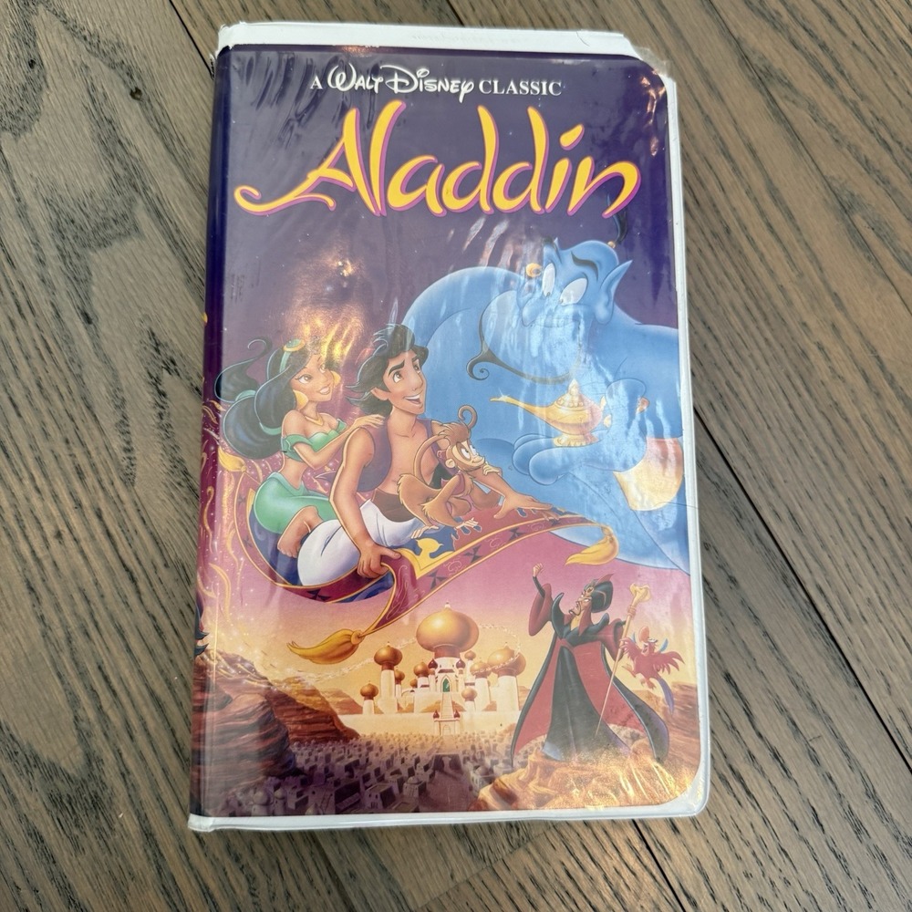 Disney Aladdin Rare BLACK DIAMOND Collection #1662 Tested VHS Tape